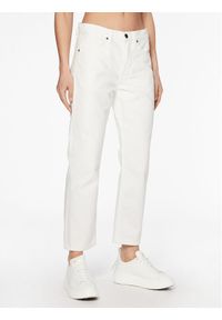 Calvin Klein Jeansy K20K205167 Biały Mom Fit. Kolor: biały