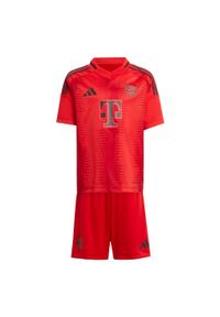 Adidas - Zestaw FC Bayern 24/25 Home Mini. Kolor: czerwony. Materiał: materiał