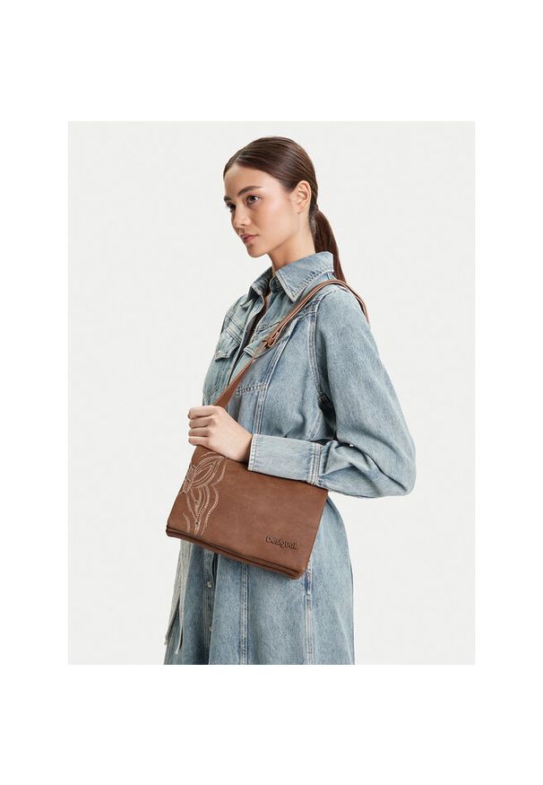 Torebka Desigual. Kolor: brązowy