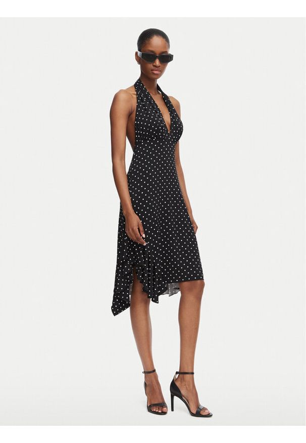 Guess Sukienka codzienna W6YKAV K6706 Czarny Regular Fit. Okazja: na co dzień. Kolor: czarny. Materiał: syntetyk. Typ sukienki: proste. Styl: casual