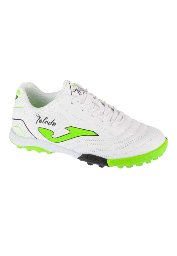 Joma - Buty Piłkarskie Toledo Ze Sztuczną Nawierzchnią Dla Dzieci I Niemowląt. Kolor: biały. Sport: piłka nożna