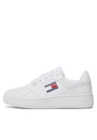 Tommy Jeans Sneakersy Tjw Retro Basket Ess EN0EN02505 Biały. Kolor: biały. Materiał: skóra #2