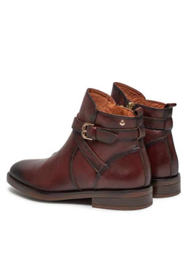 Pikolinos Botki W3C-8869 Brązowy. Kolor: brązowy. Materiał: skóra