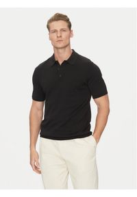 Calvin Klein Polo K10K114476 Czarny Regular Fit. Typ kołnierza: polo. Kolor: czarny. Materiał: bawełna #1