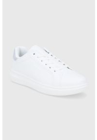 Levi's® - Levi's Buty kolor biały na płaskiej podeszwie. Okazja: na spotkanie biznesowe. Nosek buta: okrągły. Zapięcie: sznurówki. Kolor: biały. Obcas: na obcasie, na płaskiej podeszwie. Wysokość obcasa: niski #2