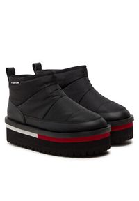 Tommy Jeans Śniegowce Tjw Nylon Flatform Boot Wl EN0EN02689 Czarny. Kolor: czarny. Materiał: materiał