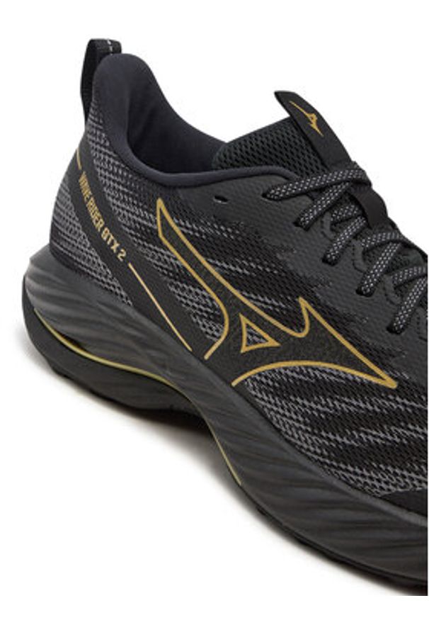 Mizuno Buty do biegania Wave Rider Gtx GORE-TEX 2 J1GC2479 Czarny. Kolor: czarny. Materiał: materiał. Technologia: Gore-Tex. Model: Mizuno Wave