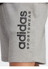 Adidas - adidas Szorty sportowe All SZN Fleece Graphic Shorts IC9796 Szary Regular Fit. Kolor: szary. Materiał: bawełna. Styl: sportowy