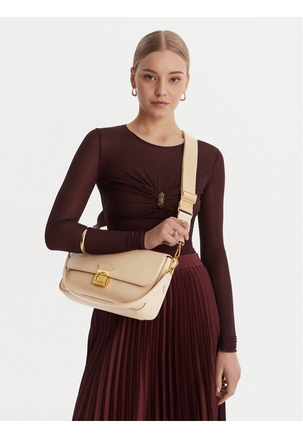 Coccinelle Torebka U4K Coccinelle C-Me Lock E1 U4K 12 01 01 Beżowy. Kolor: beżowy. Materiał: skórzane