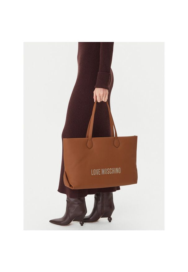 Love Moschino - Torebka LOVE MOSCHINO. Kolor: brązowy