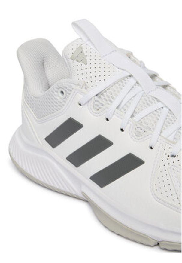 Adidas - adidas Buty halowe Court Flight KJ3682 Biały. Kolor: biały. Materiał: skóra