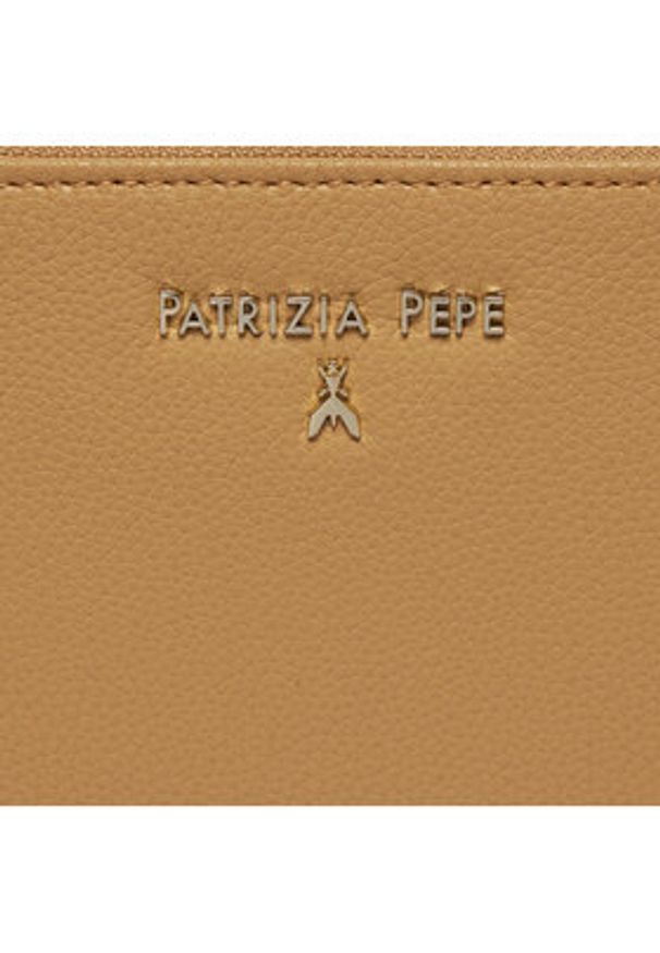 Patrizia Pepe Torebka CQ9774/L001-B685 Beżowy. Kolor: beżowy. Materiał: skórzane