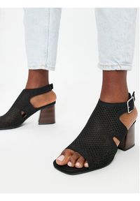 Clarks Sandały Siara65 Flow 26176344 Czarny. Kolor: czarny. Materiał: skóra, nubuk #4