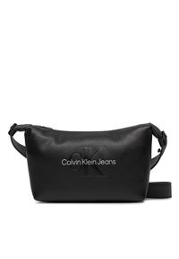 Calvin Klein Jeans Torebka Sculpted Shoulderbag22 Mono K60K611549 Czarny. Kolor: czarny. Materiał: skórzane