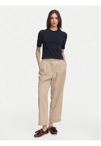 TOMMY HILFIGER - Tommy Hilfiger Sweter WW0WW49705 Granatowy Slim Fit. Kolor: niebieski. Materiał: bawełna #2