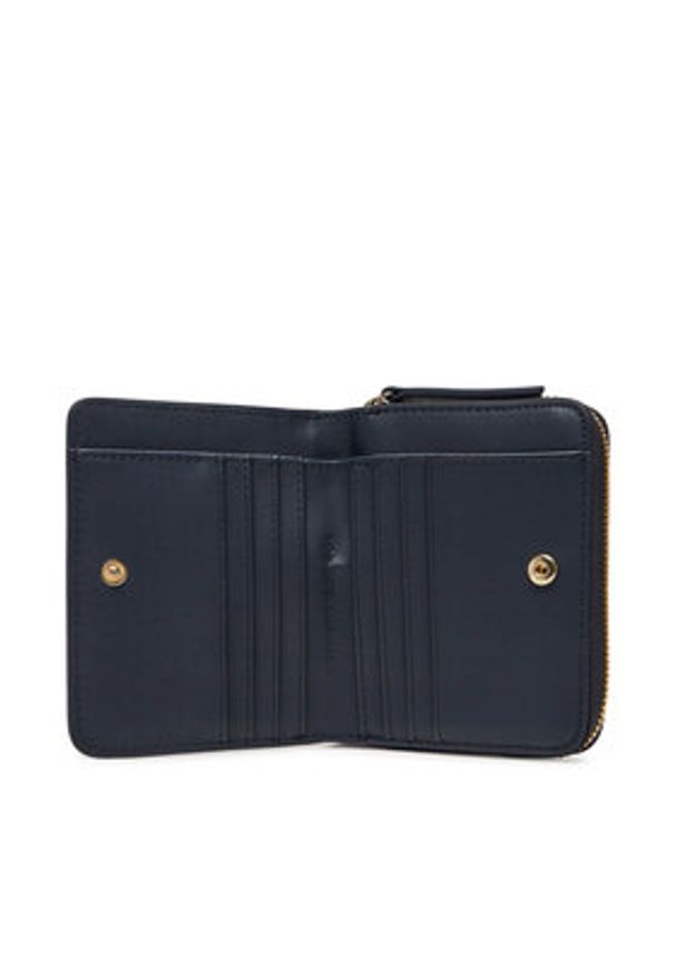 TOMMY HILFIGER - Tommy Hilfiger Mały Portfel Damski Th Logotape Med Za AW0AW17408 Granatowy. Kolor: niebieski. Materiał: skóra