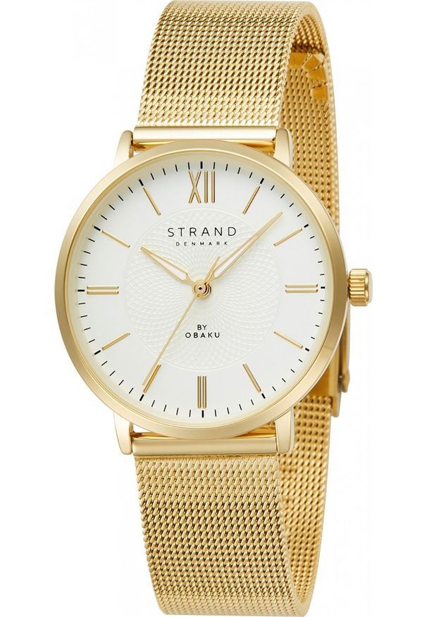 Zegarek Strand Zegarek damski Strand S725LXGIMG-DC złoty. Kolor: złoty