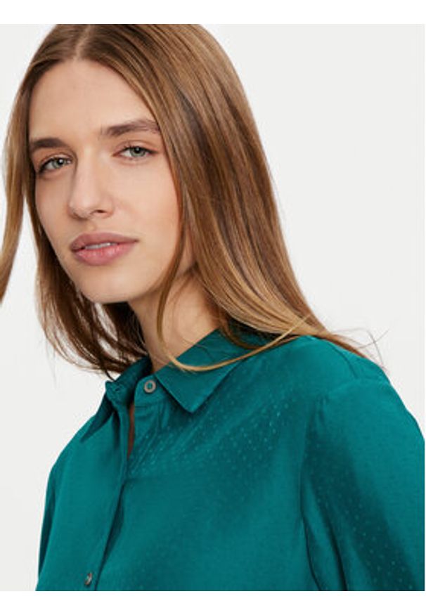 United Colors of Benetton - United Colors Of Benetton Koszula 56YUDQ09G Turkusowy Regular Fit. Kolor: turkusowy. Materiał: syntetyk