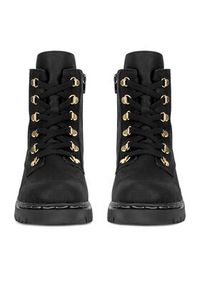 Rieker Trzewiki Y2422-00 Czarny. Kolor: czarny. Materiał: materiał #6