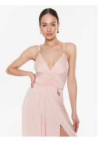 Elisabetta Franchi Sukienka wieczorowa AB-430-32E2-V700 Różowy Regular Fit. Kolor: różowy. Styl: wizytowy #2