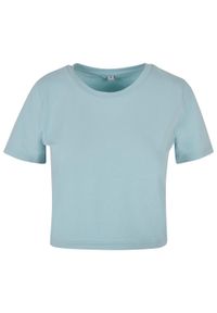 BUILD YOUR BRAND - Damska Crop Top. Kolor: niebieski