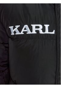 Karl Kani Kurtka puchowa Retro Hooded Long 6076016 Czarny Regular Fit. Kolor: czarny. Materiał: puch, syntetyk. Styl: retro