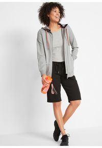 bonprix - Bermudy dresowe z czystej bawełny. Kolor: czarny. Materiał: bawełna, dresówka #3