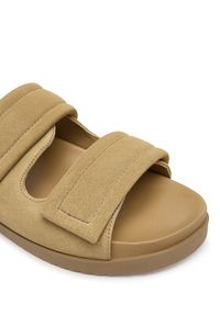 Patrizia Pepe Klapki 8X0001/L152-B880 Beżowy. Kolor: beżowy. Materiał: zamsz, skóra #3
