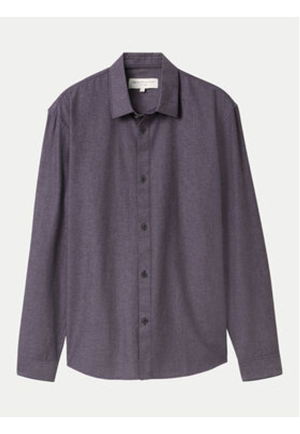 Tom Tailor Denim Koszula 1042551 Fioletowy Relaxed Fit. Kolor: fioletowy. Materiał: bawełna