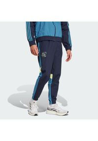 Adidas - Spodnie dresowe Ajax Amsterdam Seasonal. Kolor: niebieski. Materiał: dresówka