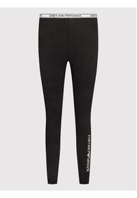 Emporio Armani Underwear Legginsy 164568 2R227 00020 Czarny Slim Fit. Kolor: czarny. Materiał: bawełna