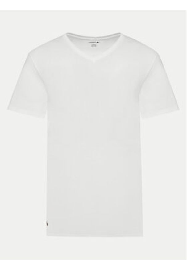 Lacoste Komplet 3 t-shirtów TH9008 Biały Slim Fit. Kolor: biały. Materiał: bawełna