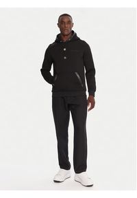 Karl Lagerfeld - KARL LAGERFELD Bluza 705039 554907 Czarny Regular Fit. Typ kołnierza: dekolt w karo. Kolor: czarny. Materiał: bawełna