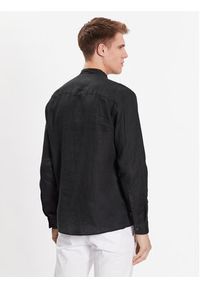 Hugo Koszula 50490740 Czarny Slim Fit. Kolor: czarny. Materiał: len #5