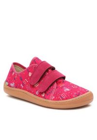 Froddo Sneakersy Barefoot Canvas G1700358-5 D Różowy. Kolor: różowy. Materiał: materiał #4