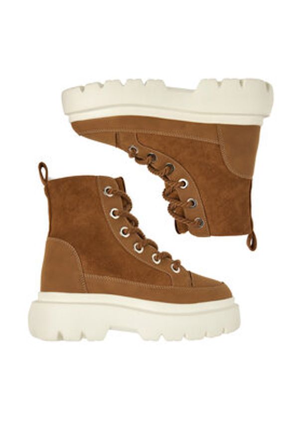 Roxy Trzewiki CEO-V12-1125 Brązowy. Kolor: brązowy. Materiał: materiał