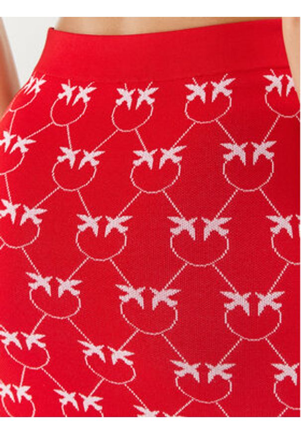 Pinko Spódnica ołówkowa 100211 A0IS Czerwony Slim Fit. Kolor: czerwony. Materiał: wiskoza