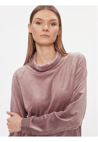 Triumph Bluza Cozy Comfort Velour Sweater 10216547 Brązowy Regular Fit. Kolor: brązowy. Materiał: welur #2