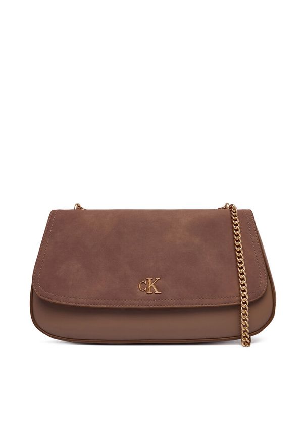 Torebka Calvin Klein. Kolor: beżowy