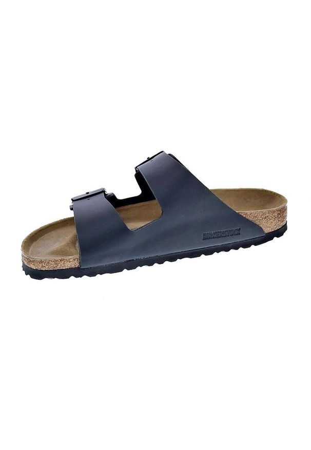 Klapki damskie Birkenstock Arizona BS W. Zapięcie: bez zapięcia. Kolor: czarny. Materiał: skóra, syntetyk, materiał. Szerokość cholewki: normalna. Sport: turystyka piesza