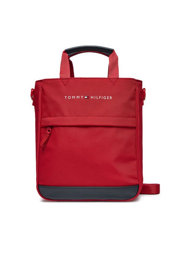 TOMMY HILFIGER - Tommy Hilfiger Torebka Th Essential Shoulder Bag AU0AU01950 Czerwony. Kolor: czerwony