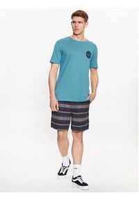Quiksilver T-Shirt Core Bubble EQYZT07232 Niebieski Regular Fit. Kolor: niebieski. Materiał: bawełna #4