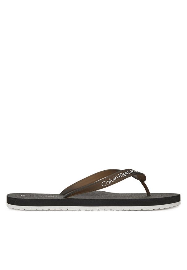 Calvin Klein Jeans Japonki Thong+ Tpu YM0YM01265 Czarny. Kolor: czarny