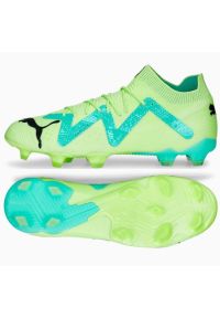 Buty piłkarskie Puma Future Ultimate FG/AG M 107165 03 zielone zielone. Kolor: zielony. Materiał: dzianina. Szerokość cholewki: normalna. Sport: piłka nożna #4