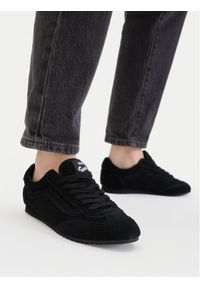 Vans Sneakersy Super Lowpro VN000E89BKA1 Czarny. Kolor: czarny. Materiał: skóra, zamsz #1