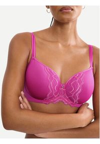 Triumph Biustonosz z fiszbiną Waves Of Glow 10227810 Różowy ciemny. Kolor: różowy. Materiał: syntetyk #4