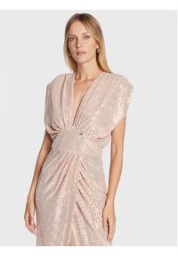 Rinascimento Sukienka koktajlowa CFC0110461003 Różowy Regular Fit. Kolor: różowy. Materiał: syntetyk. Styl: wizytowy #5