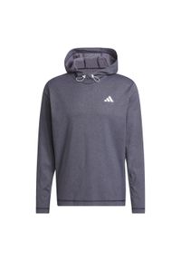 Adidas - Bluza z kapturem Lightweight. Typ kołnierza: kaptur. Kolor: wielokolorowy, biały, niebieski. Materiał: materiał. Sport: golf