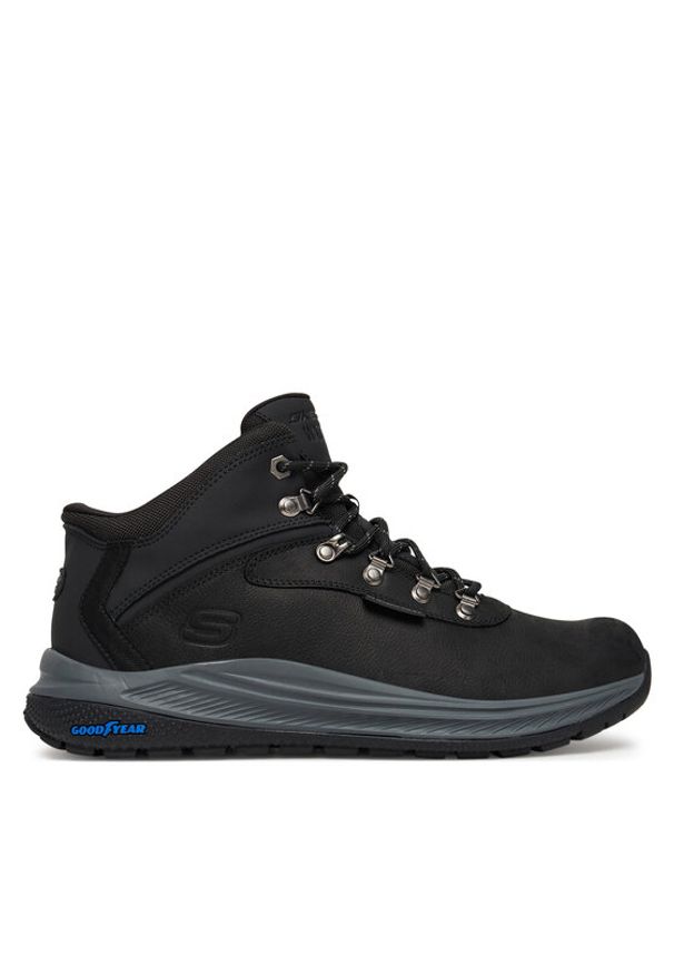 skechers - Skechers Trekkingi Meroe 205285 BLK Czarny. Kolor: czarny. Materiał: skóra. Sport: turystyka piesza