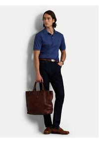 Polo Ralph Lauren Polo 710P07351002 Granatowy Slim Fit. Typ kołnierza: polo. Kolor: niebieski. Materiał: bawełna #2